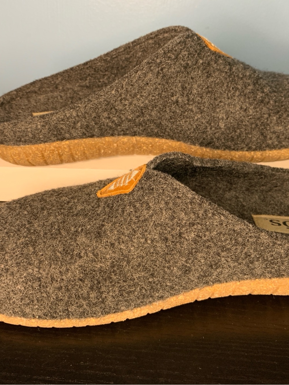 Taos Footwear Gray Felt Slip-Ons - Picture 2 of 6
